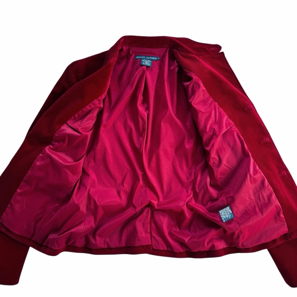 Ralph Lauren Vintage Corduroy Equestrian Blazer in Red | 8 - Picture 7 of 11